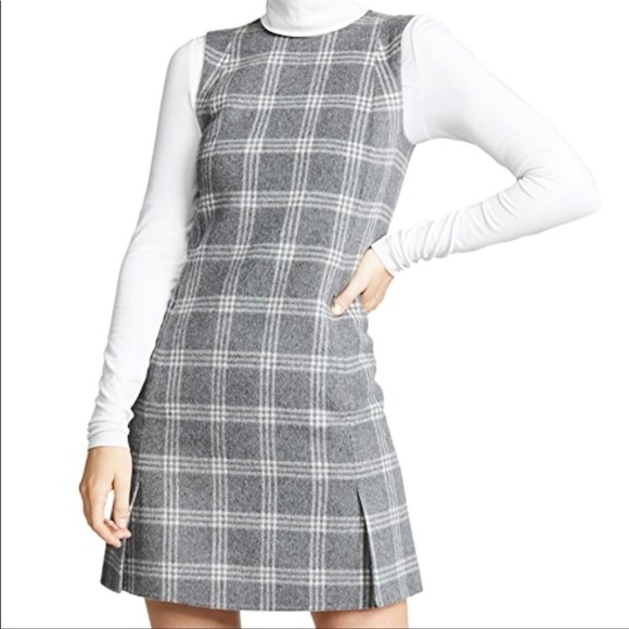 Theory Vent Front Shift Dress wool/cashmere Sz 6 - Picture 2 of 9